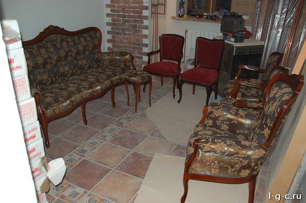 Малый Каковинский переулок - реставрация, диванов, кресел, материал искусственная кожа
