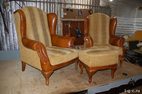 Академика Келдыша площадь - реставрация мягкой мебели, стульев, материал ягуар