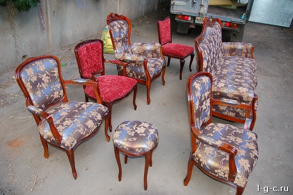 Овражная улица - реставрация, мягкой мебели, стульев, материал замша