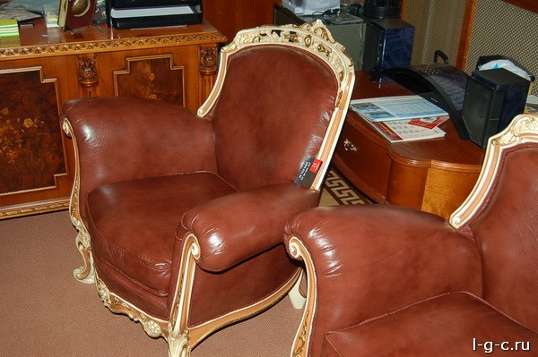 Загорянский - перетяжка мягкой мебели, стульев, материал искусственная кожа