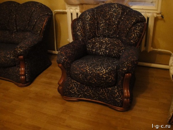 Вербилковский проезд - обтяжка диванов, стульев, материал ягуар