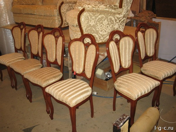 Волоколамский 3-й проезд - перетяжка стульев, диванов, материал флок на флоке