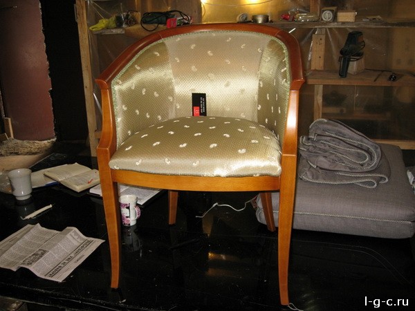 Давыдовский переулок - обтяжка стульев, мягкой мебели, материал репс-велюр