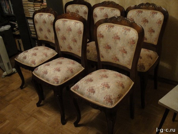 Весковский переулок - реставрация стульев, диванов, материал антивандальные ткани