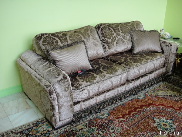 Гончаровский 2-й переулок - реставрация диванов, мягкой мебели, материал лен