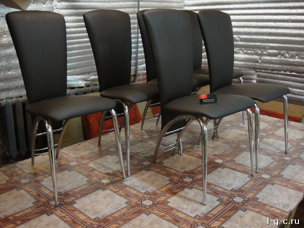 Вадковский переулок - перетяжка стульев, диванов, материал натуральная кожа
